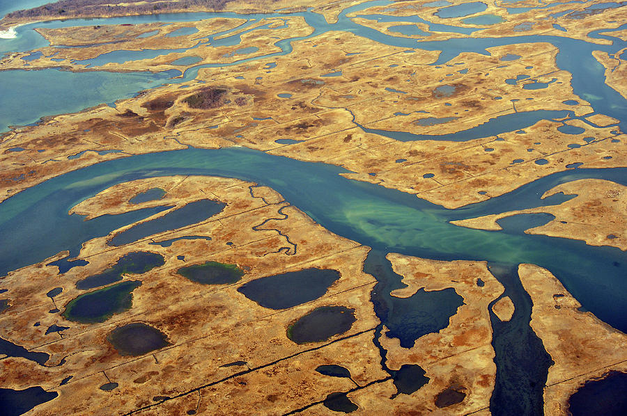 Marsh Land Ariel 2 Photograph by Dennis Clark - Fine Art America