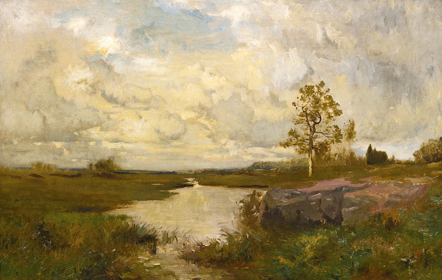 Marsh Landscape Painting by Alexander Helwig Wyant