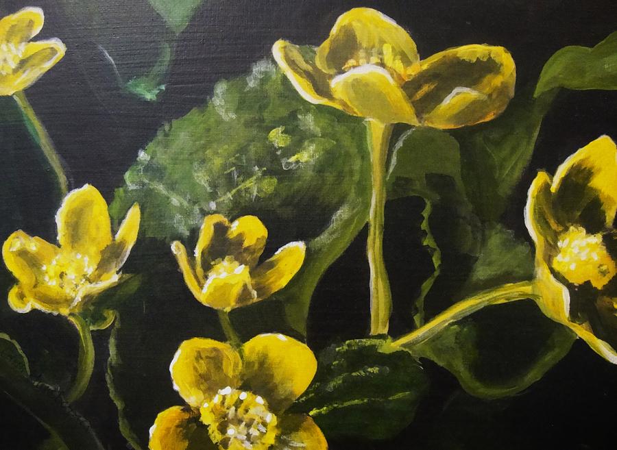 Marsh Marigolds Painting by Edith Hunsberger