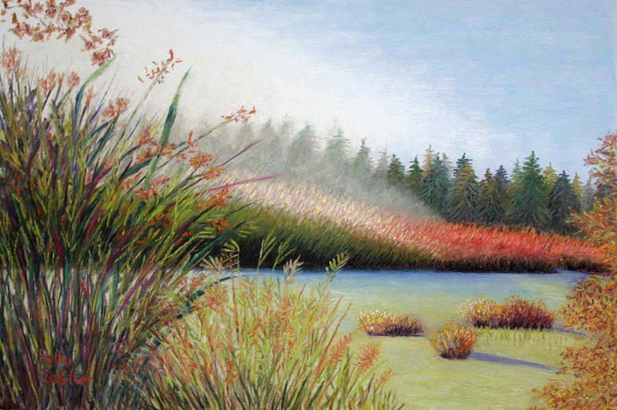 Marsh Morning Painting by Polly Castor