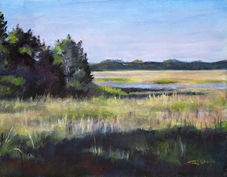 Nature Painting - Marsh Promontory by Christopher Reid
