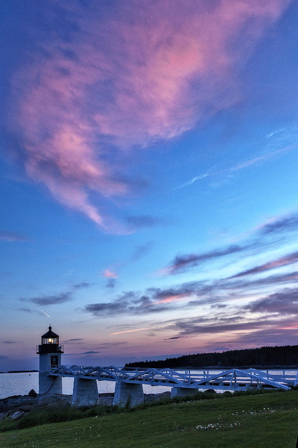 Marshall Point Light Sunset Photograph by Diana Powell