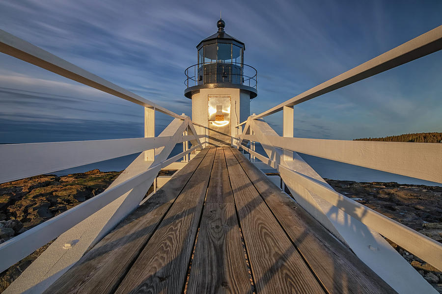 Lighthouse Photograph - Marshall Point Lighthouse at Sunrise by Kristen Wilkinson