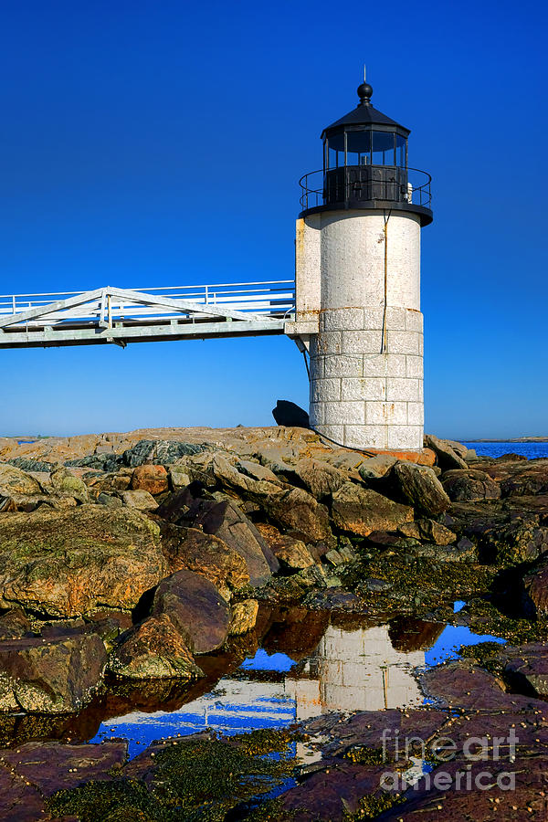 Marshall Point Lighthouse Reflection Photograph by Olivier Le Queinec