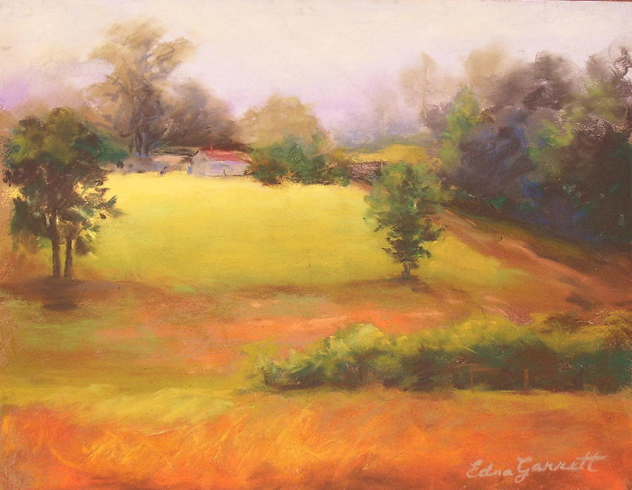 Marshallville Landscape 1 Drawing by Edna Garrett