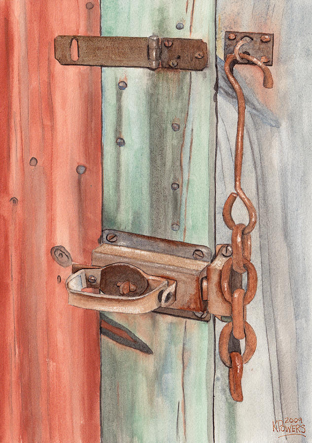 Lock Painting - Marshas Lock by Ken Powers