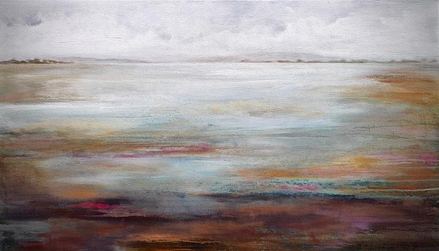 Abstract Landscape Painting - Marshland by Karen Hale