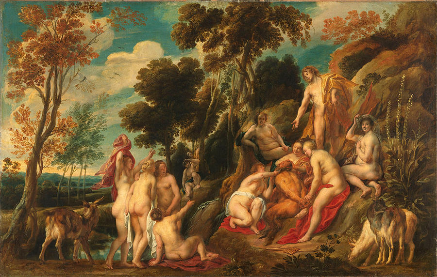 Marsyas Ill-Treated by the Muses Painting by Jacob Jordaens