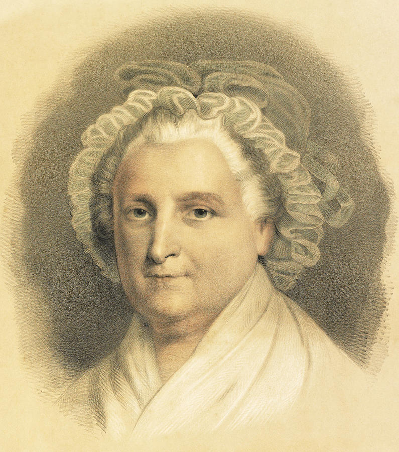 George Washington Painting - Martha Washington by American School