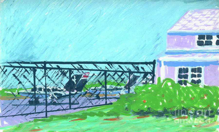 Marthas Vineyard Airport Painting by Candace Lovely