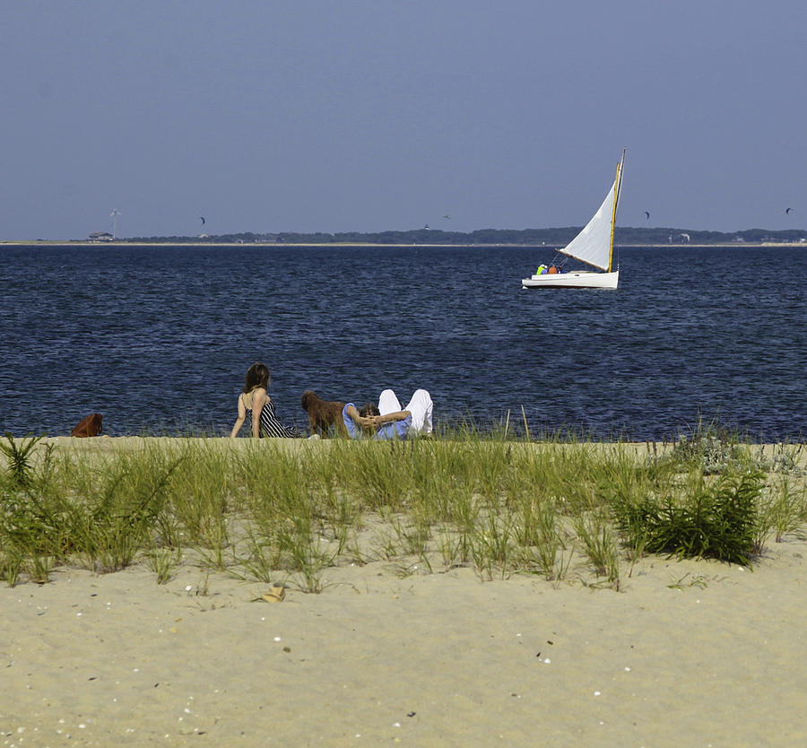 A Day At The Beach 2 - Marthas Vineyard Photograph by Madeline Ellis