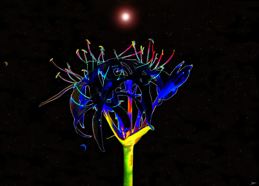 Abstract Painting - Martian Flower by David Lee Thompson