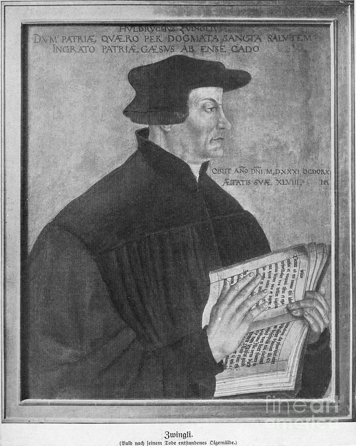 Huldrych Zwingli Swiss Reformation Leader #1 Photograph by Photo Researchers