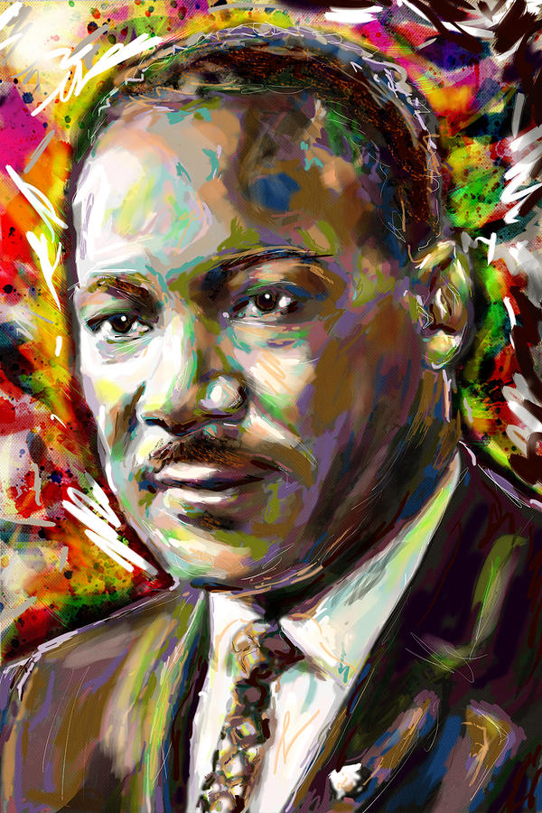 Martin Luther King Art Painting by Pat Spark