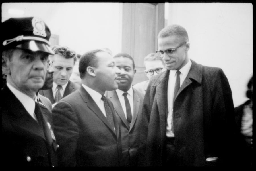 Martin Luther King Jr., And Malcolm X Photograph by Everett