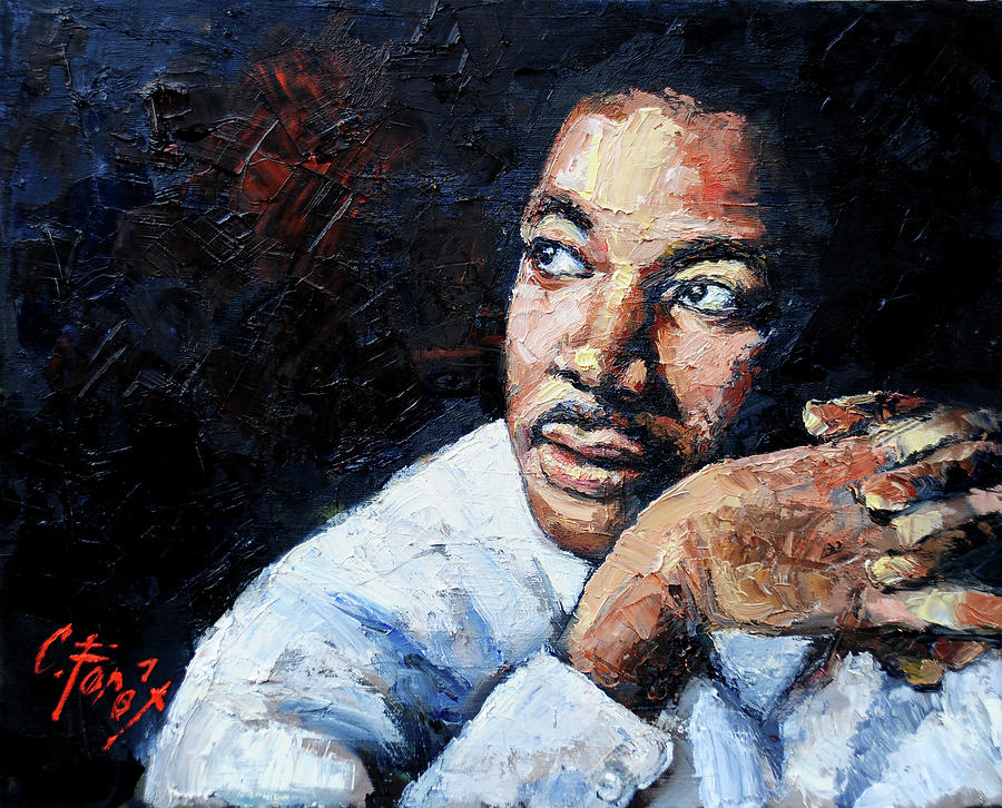 Martin Luther King Jr Painting by Carole Foret
