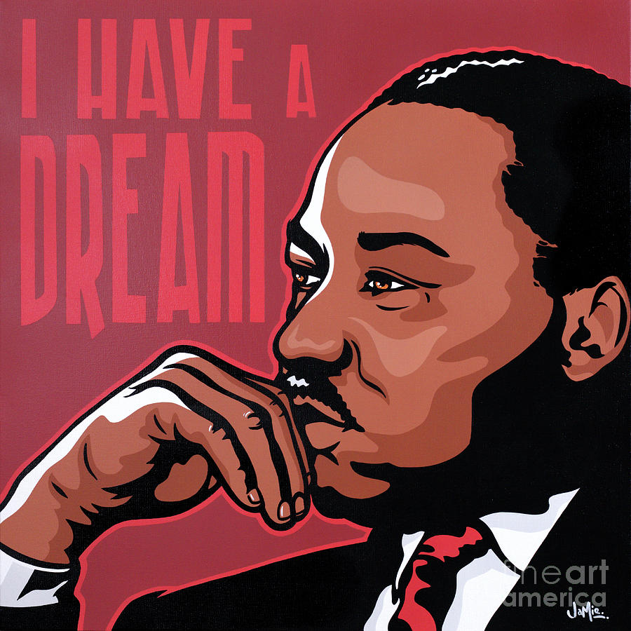 Martin Luther King Jr Painting by James Lee