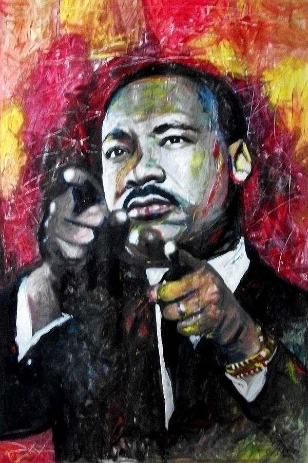 Politician Painting - Martin Luther King Jr by Marcelo Neira