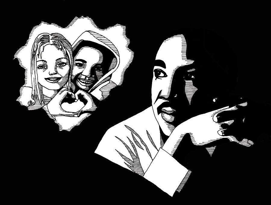 Martin Luther King Jr. Drawing by Scarlett Royale