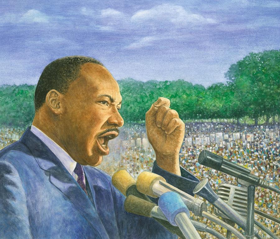 Martin Luther King Jr. Speech Painting by Robert Casilla