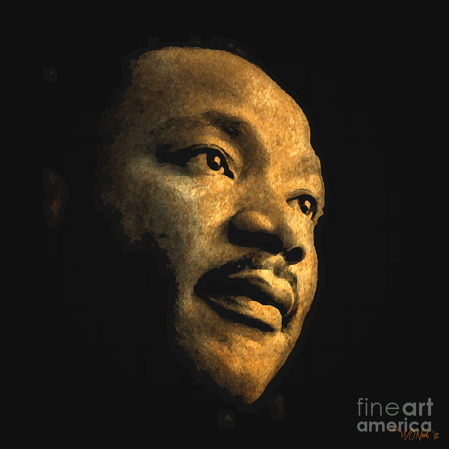 Portrait Digital Art - Martin Luther King, Jr. by Walter Neal