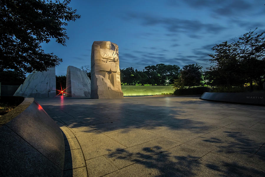 Martin Luther King Memorial at dawn  Photograph by Sven Brogren