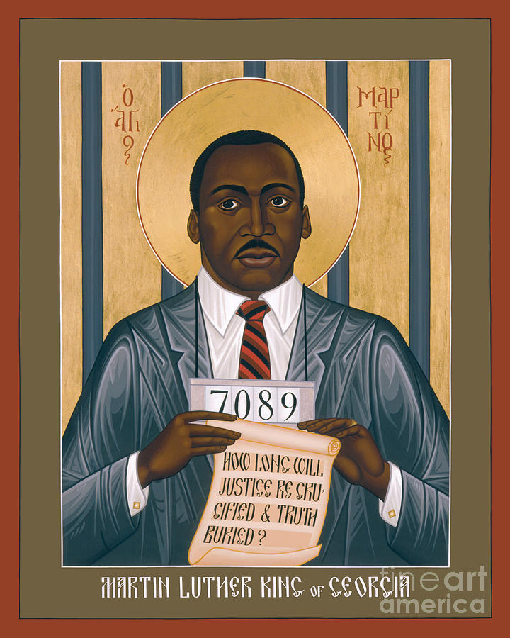 Martin Luther King of Georgia  - RLMLK Painting by Br Robert Lentz OFM