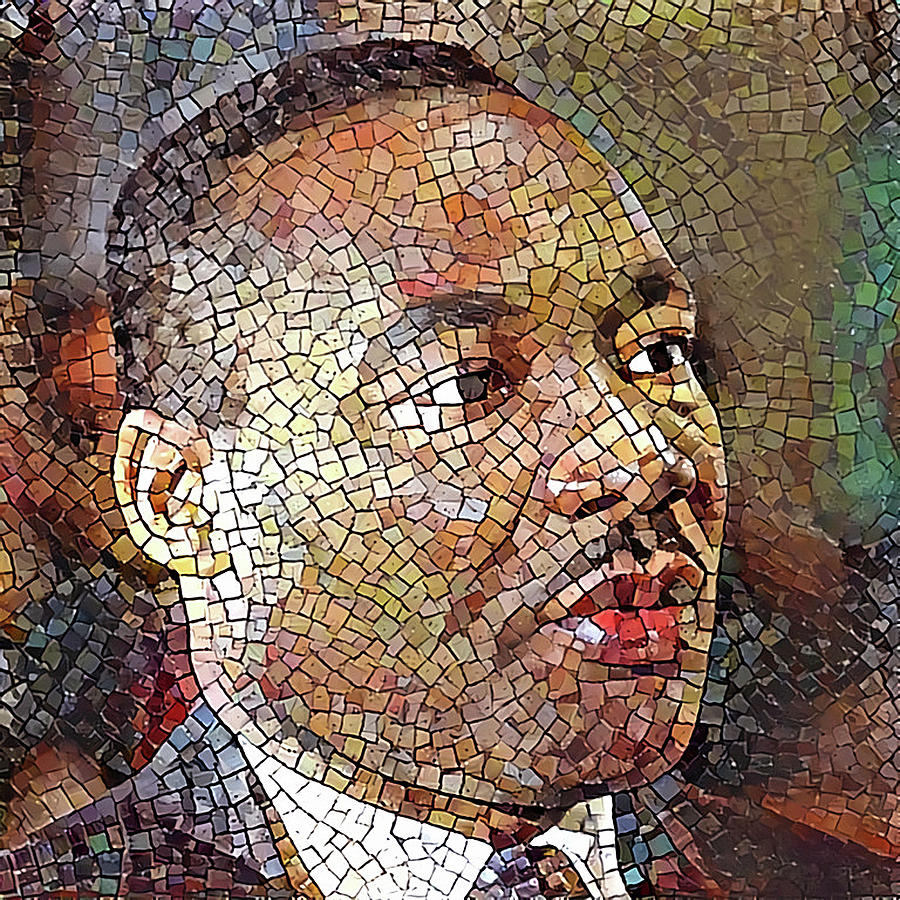 Martin Luther King Portrait Mosaic 1 Digital Art by Yury Malkov | Fine ...