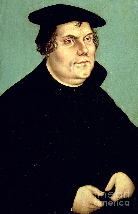 Portrait Painting - Martin Luther by Lucas the elder Cranach by Lucas the elder Cranach