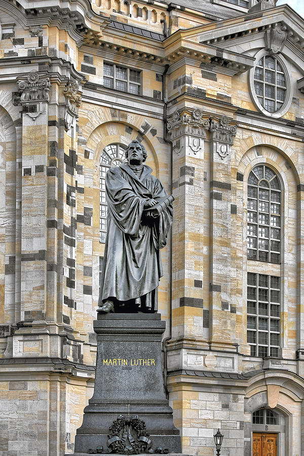 Martin Luther Photograph - Martin Luther Monument Dresden by Alexandra Till