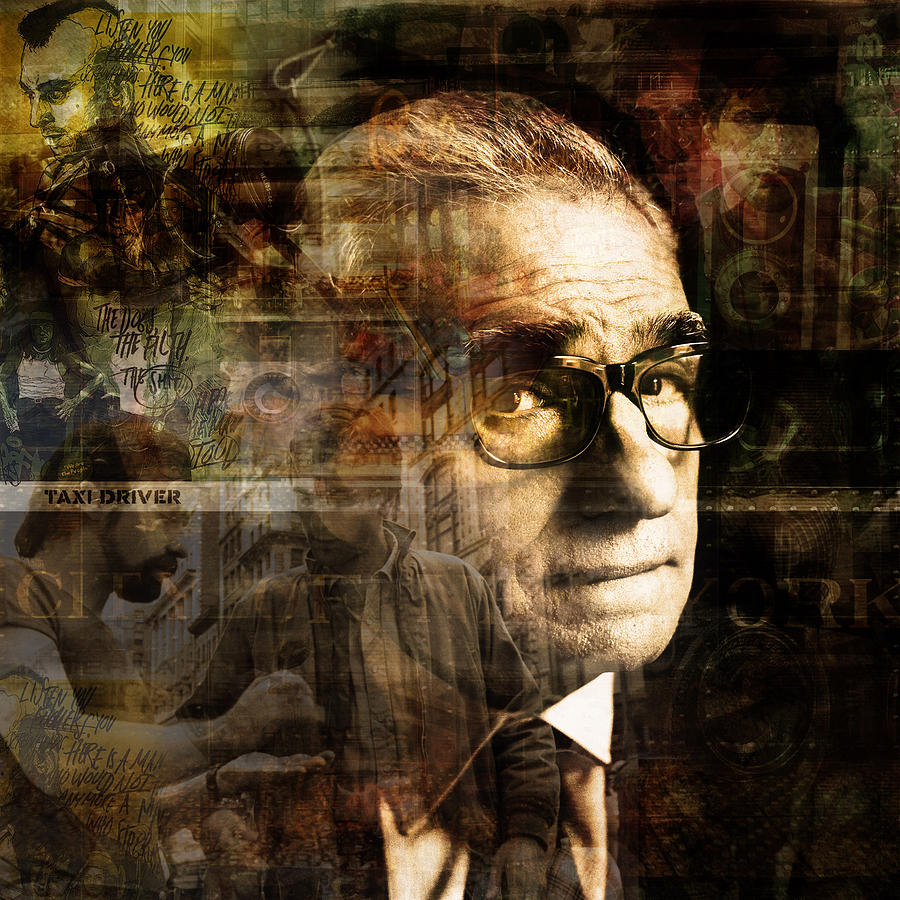 Celebrity Digital Art - Martin Scorsese by Badelli Bros