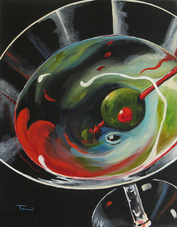 Martini - Stirred  X Painting by Torrie Smiley