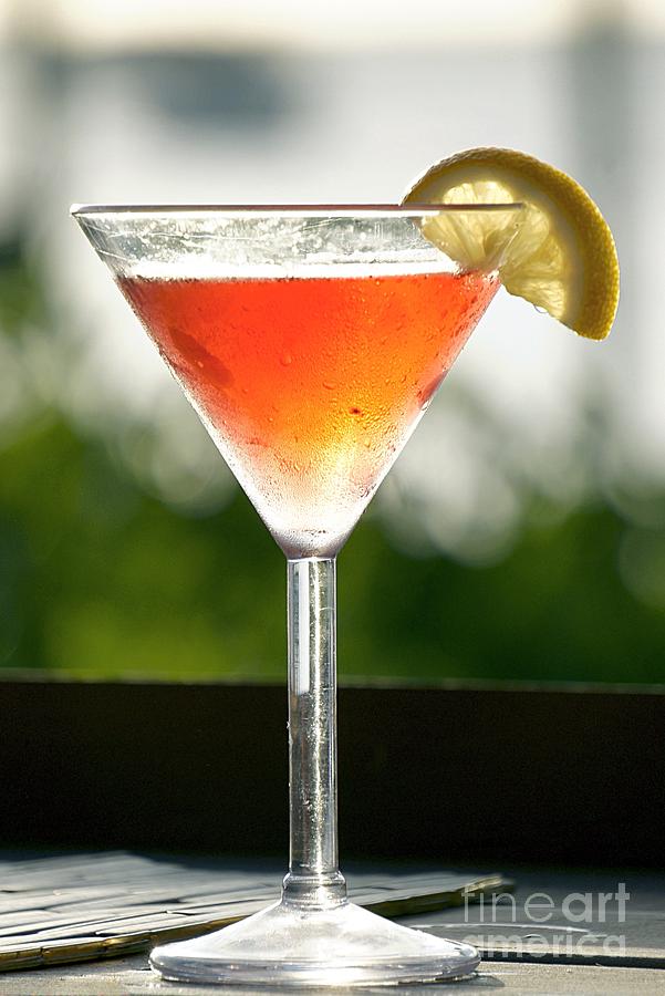 Martini at Sunset Photograph by Lilliana Mendez
