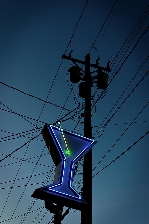 Martini Neon Photograph by Bud Simpson