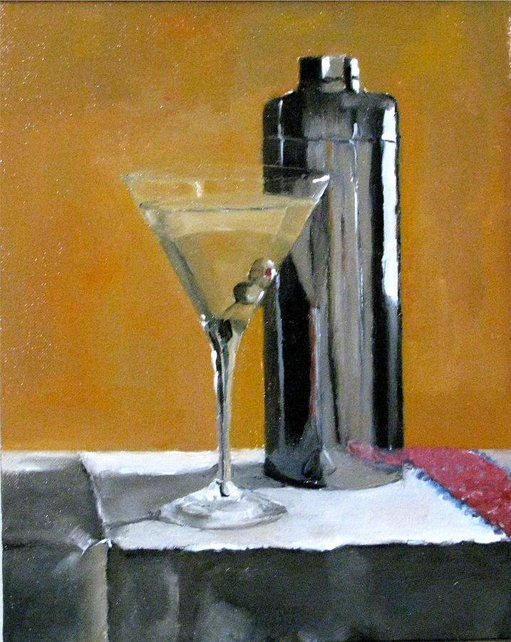 Still Life Painting - Martini3 by Udi Peled