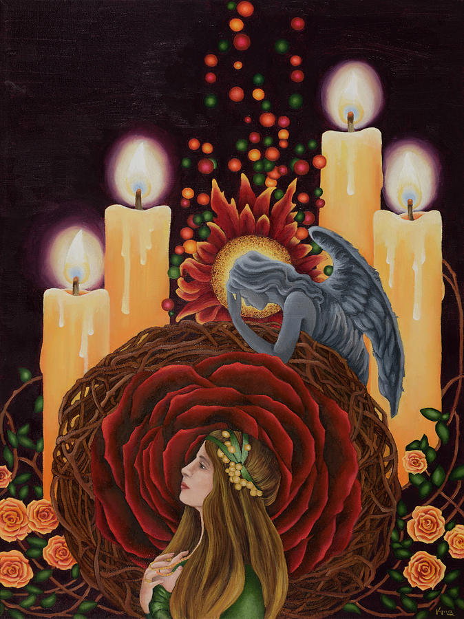 Rose Painting - Martyr by Kim Markel Benson