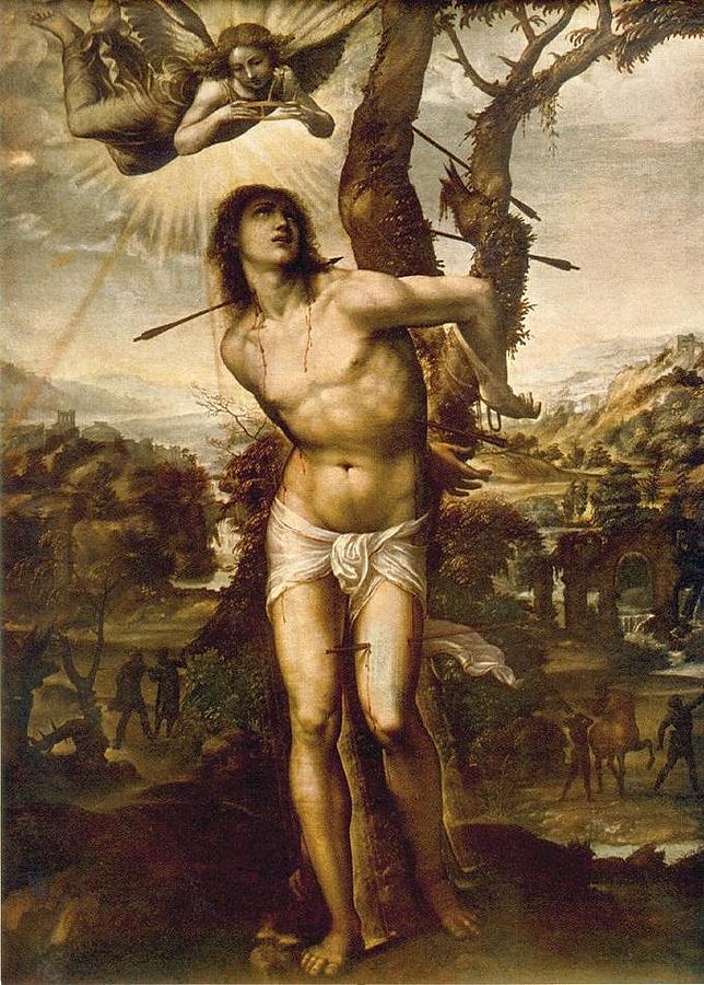 Martyrdom of Saint Sebastian Painting by MotionAge Designs