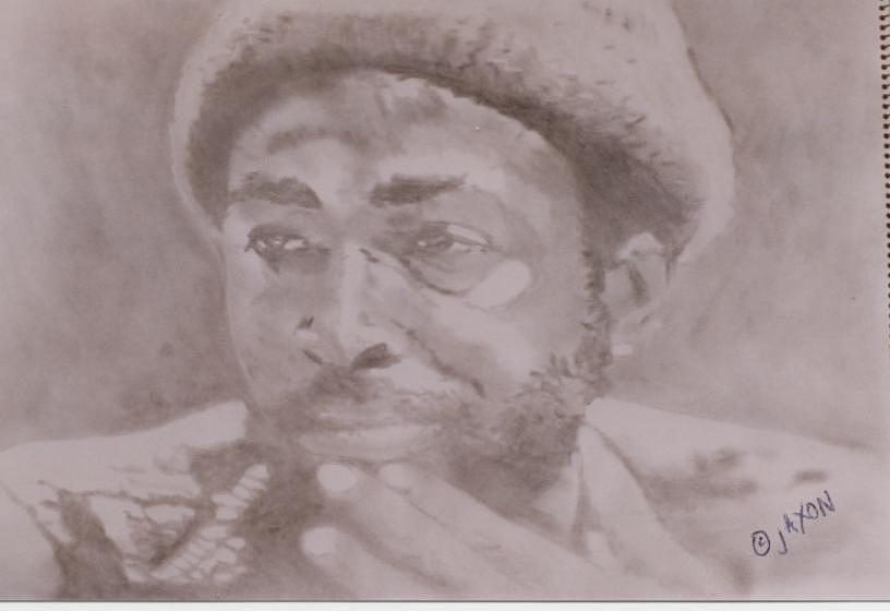Marvin Gaye Drawing - Marvin Gaye by B Jaxon