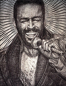 Marvin Gaye Painting - Marvin Gaye by Buena Johnson Marvin Gaye Painting - Marvin Gaye by Buena Johnson