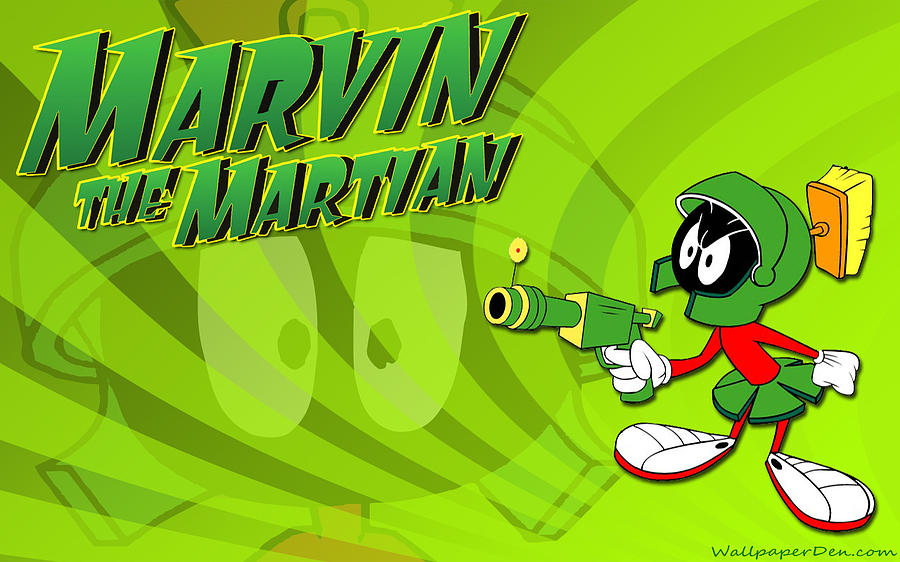 Cartoon Digital Art - Marvin Martian by Super Lovely