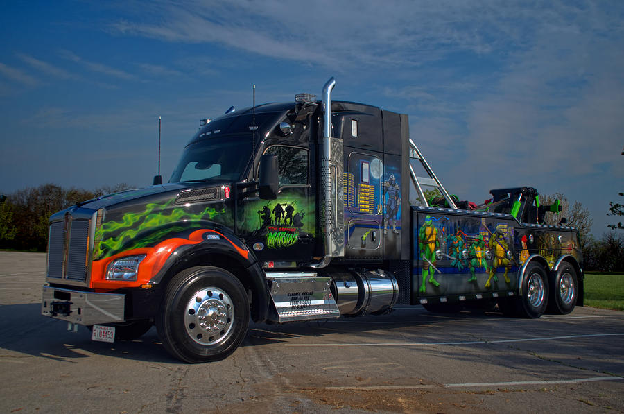 Marvins Big Rig Ninja Turtles Tribute Tow Truck Photograph by Tim McCullough