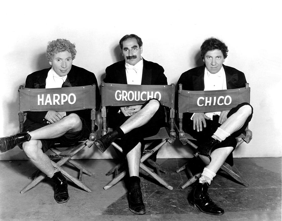 Marx Brothers - Harpo Marx, Groucho Photograph by Everett - Fine Art ...