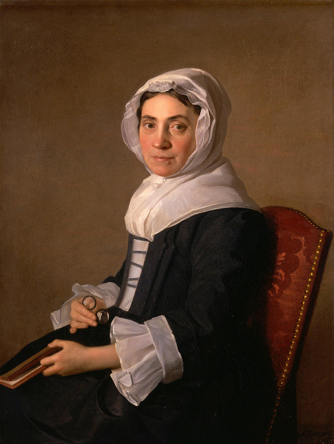 Mary Adam Painting by Allan Ramsay