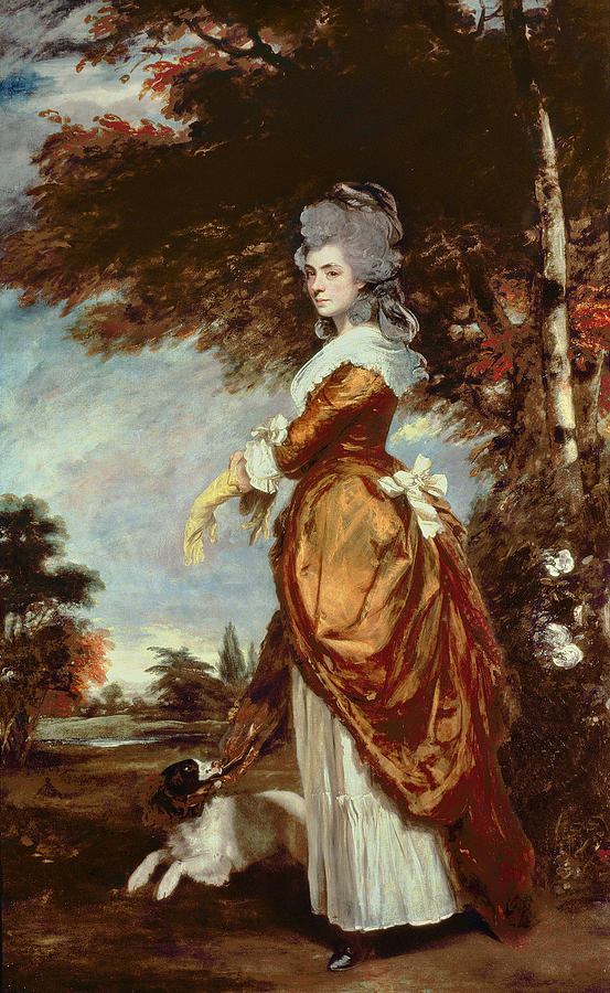 Dog Painting - Mary Amelia First Marchioness of Salisbury by Joshua Reynolds