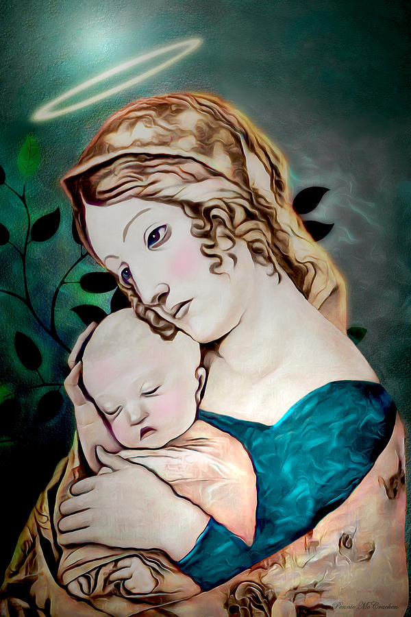 Mary and Child Digital Art by Pennie McCracken