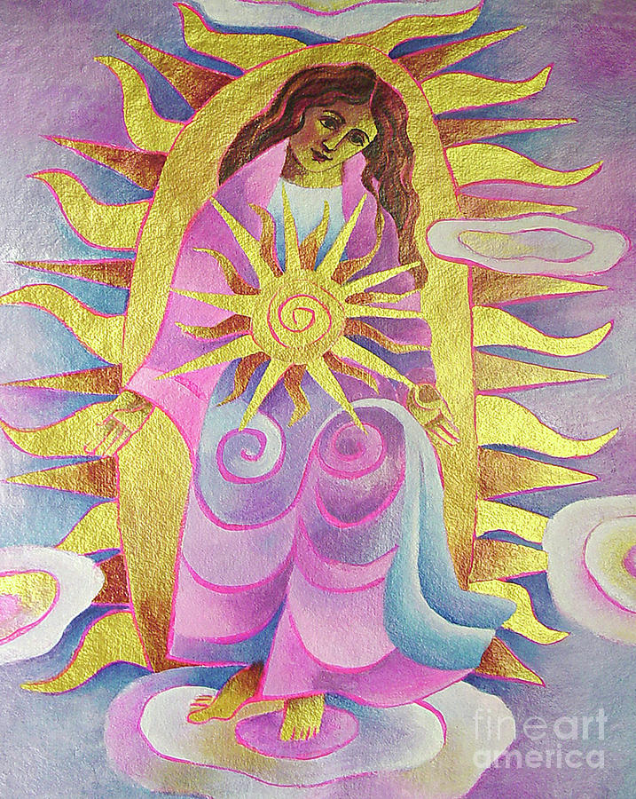 Mary, Dawn on High - MMDOH Painting by Br Mickey McGrath OSFS