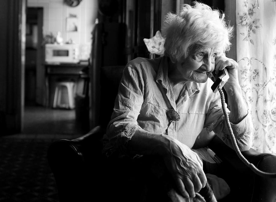 Telephone Photograph - Mary by Ellen Van Deelen