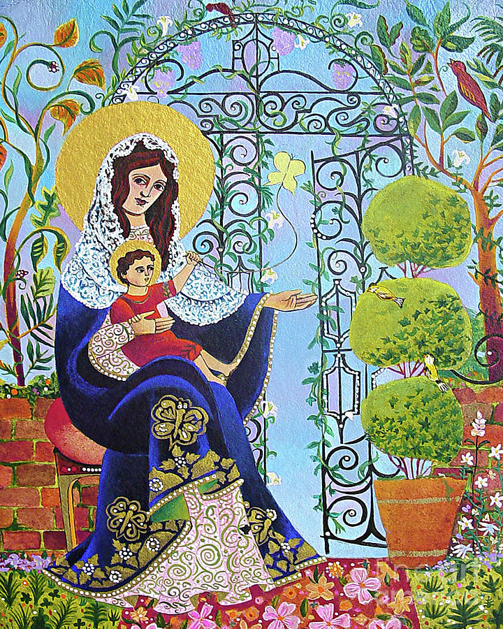 Mary, Gate of Heaven - MMGAH Painting by Br Mickey McGrath OSFS