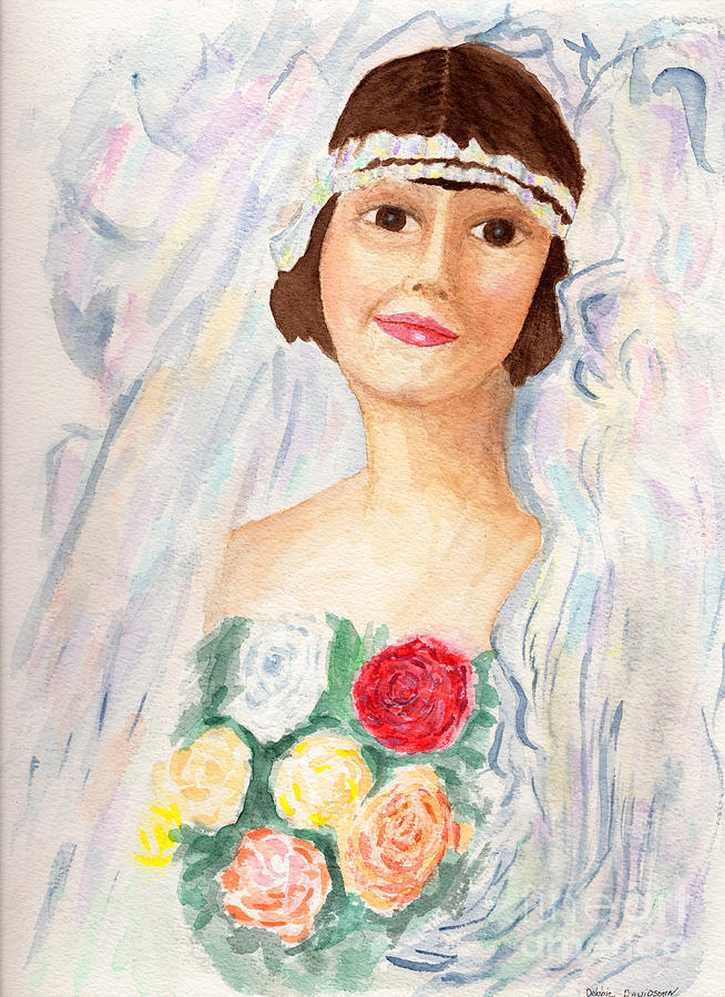 Portrait Painting - Mary - Grandmother  by Debbie Davidsohn