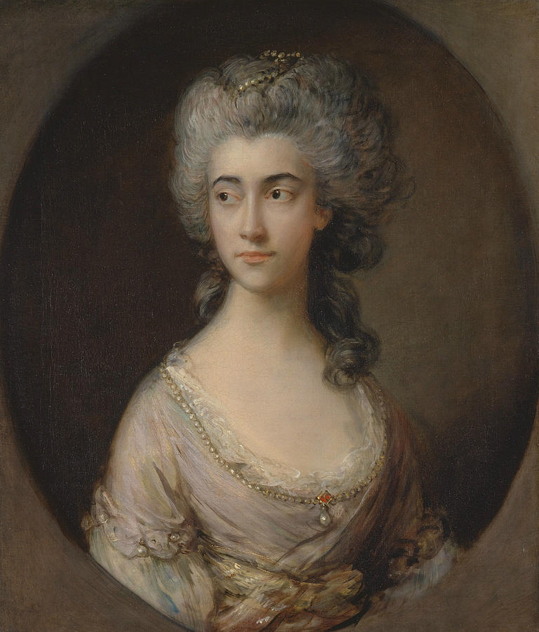 Mary Heberden Painting by Thomas Gainsborough